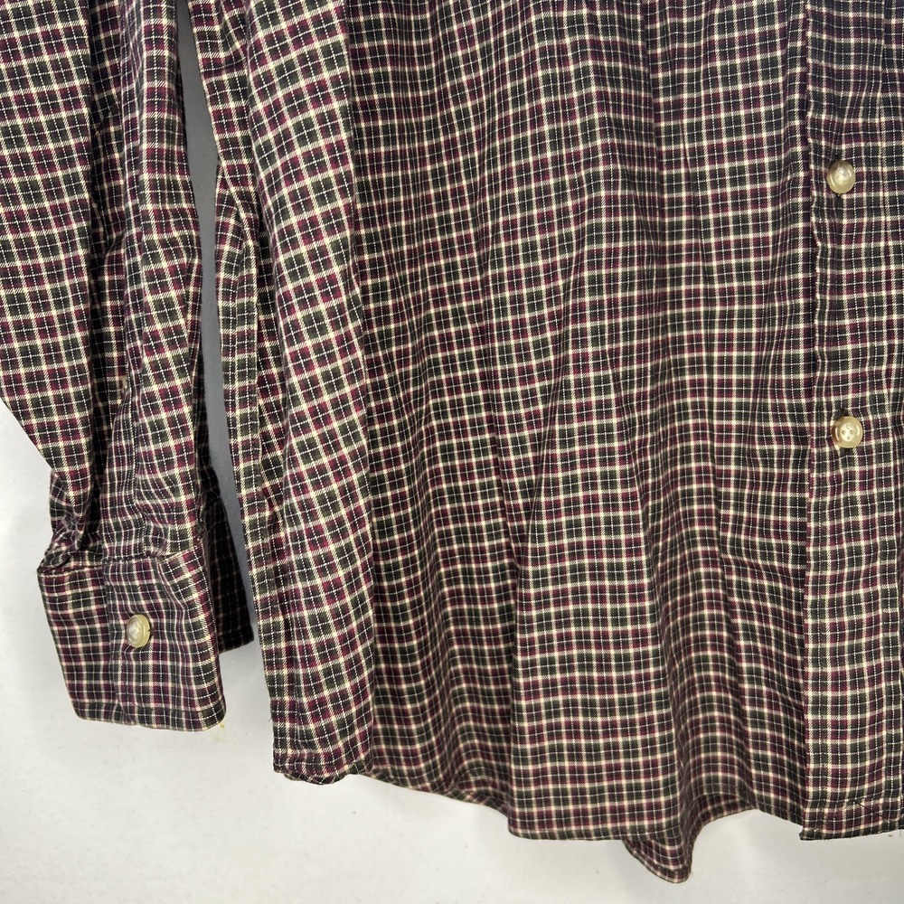 POLO RALPH LAUREN‎ Size 3XB Big Mens Oxford Cloth Button Shirt Red Maroon Long - Picture 4 of 7
